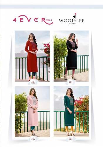 4EVER VOL 2 Straight Kurti by Wooglee by Kavya Style Plus