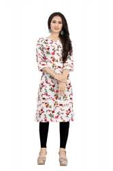 Designer Flower Floral Printed kurtis 