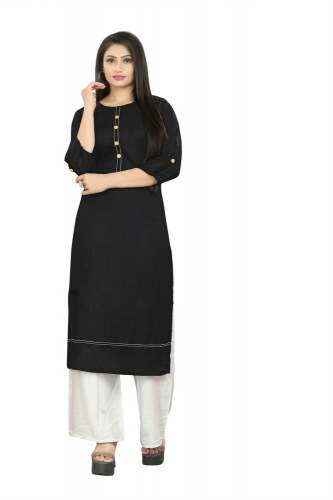 Designer Women Rayon Kurti-plazzo Set