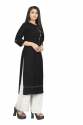 Designer Women Rayon Kurti-plazzo Set thumb 2