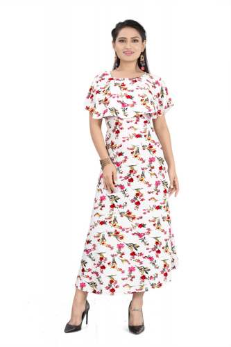 Flower Floral Printed Maxi Dress 