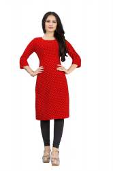 Latest Designer Dotted Printed Women Kurtis