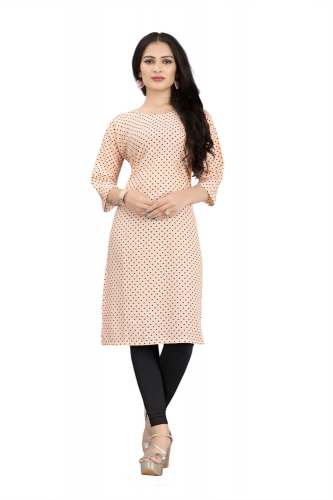 Latest Designer Floral Dotted Printed Women Kurtis