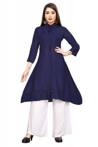 SHIRT STYLE KURTI-PLAZZO SET by Grow More