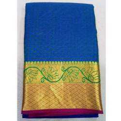 Blue Color Pure Kanchipuram Silk Saree