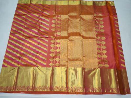 Buy Kanchipuram Silk Zari Border Saree For Ladies by SRS Silk Traders