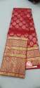 Buy Kanchipuram Silk Zari Border Saree For Ladies thumb 1