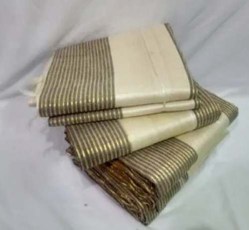Zari Border Pure Tussar Silk Saree 