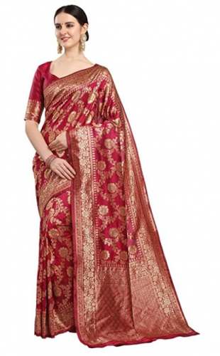 Buy Banarasi Silk Saree By Ethnic Junction Brand by Ethnic Junction