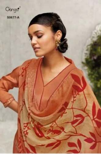 Fancy Bemberg Crape chiffon Salwar Suit