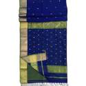 Royal Blue Color Maheshwari Silk Saree