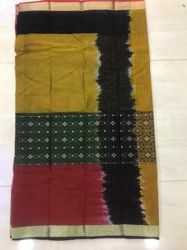 Multi Color Cotton Printed Saree