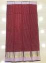 Party wear Silk Cotton Plain Saree thumb 2