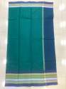 Party wear Silk Cotton Plain Saree thumb 4