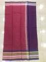 Party wear Silk Cotton Plain Saree thumb 5