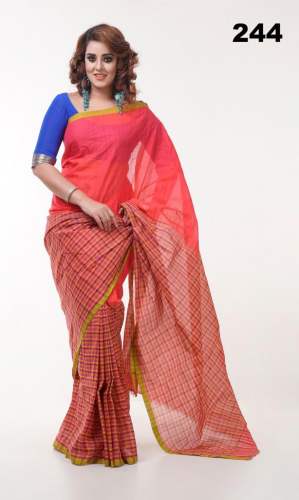 Stylish Party wear Cotton Printed Saree by New Taat Ghar