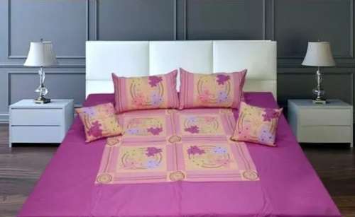 Cotton Printed Double Bed Sheets