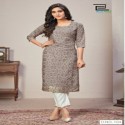 _Bandhej Print Kurti with pant Collection rayon slub fabric with embroidery  thumb 12