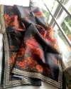 Digital Printed Organza Hand work Saree thumb 3