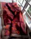 Digital Printed Organza Hand work Saree thumb 5