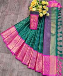 Heavy Cotton Silk With Heavy Jacquard Saree