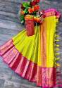 Heavy Cotton Silk With Heavy Jacquard Saree thumb 4