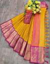 Heavy Cotton Silk With Heavy Jacquard Saree thumb 6