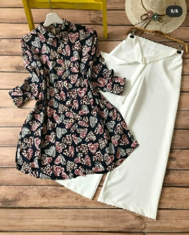 heavy reyon kurti with pant 