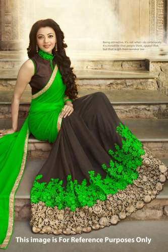Party wear Embroidered Georgette Saree