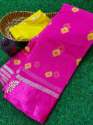 Pure Georgette Satin Patta Jodhpuri Saree thumb 1