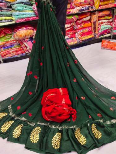 Sequence Work Georgette Saree