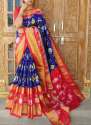 Handloom Ikat Patola Silk Saree thumb 2