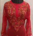 red-chiffon-chikankari-kurti-at-wholesale-rate
