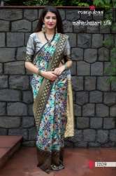 Designer Maheshwari Silk Saree