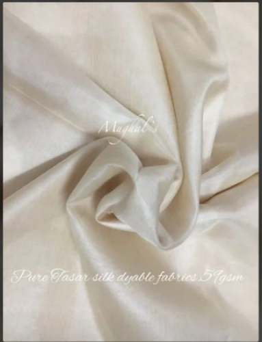 Pure Tasar Plain Fabric by Mughal Textiles