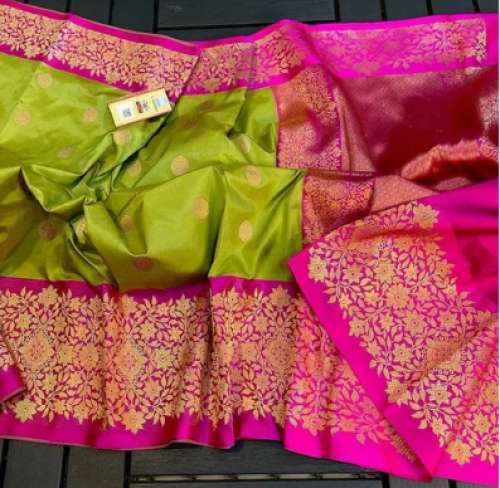 Wedding Wear Pure Tussar Silk Saree  by Manglam Sarees