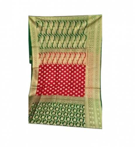 Designer Nylon Contrast Booti Patali Party Wear Saree