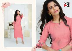 Croma Silk Handwork Kurti