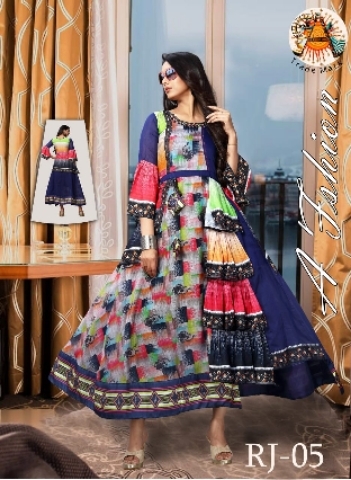 rajwadi gown by green leaf fashion