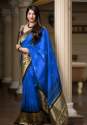 Stylish Soft Lichi Silk Saree thumb 4