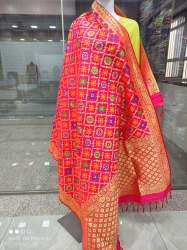 Floral Print Banarasi Dupatta 