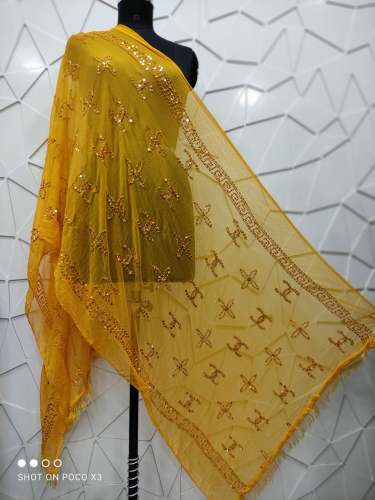 Nazneen Work Heavy Sequence Dupatta  by indian culture