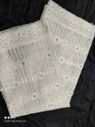 Net Dupatta With Luknowi Work 