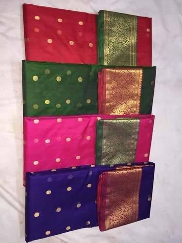 Pure Katan Silk Wedding Wear Saree by Virasat Kala Vikas Sansthan Samiti