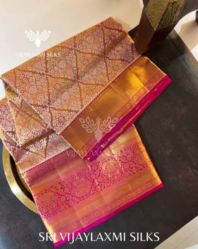 Bridal Wear Pure Silk Saree at Wholesale rate by Sri Vijaylaxmi Silks