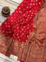 Pure Hand woven Khaddi Banarasi Silk Saree