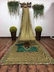 Fancy Mashroom silk Sequence Work Saree