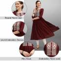 FLOWER EMBROIDERY KURTI thumb 2