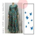 New Designer Floral Print Gown thumb 5