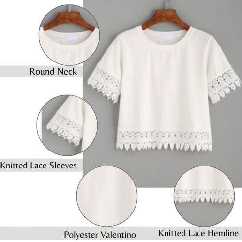 WHITE KNITTED VALENTINO  CROP TOP 